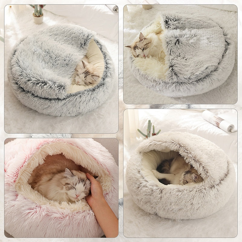 Winter Plushy Bed - Anti-Anxiety Pet Bed